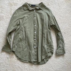 green button up